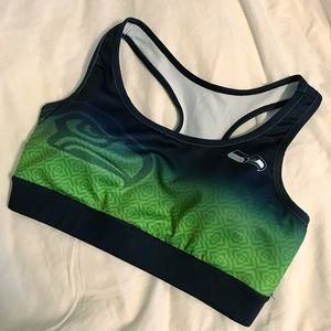 Seahawks sports bra